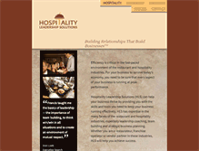 Tablet Screenshot of hospitalityleadershipsolutions.com